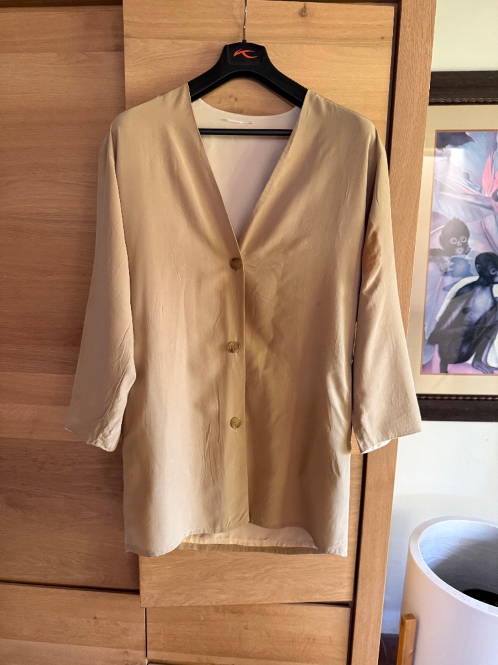 VINTAGE Ann Klein Couture 4-Ply Silk Duster - Reversible